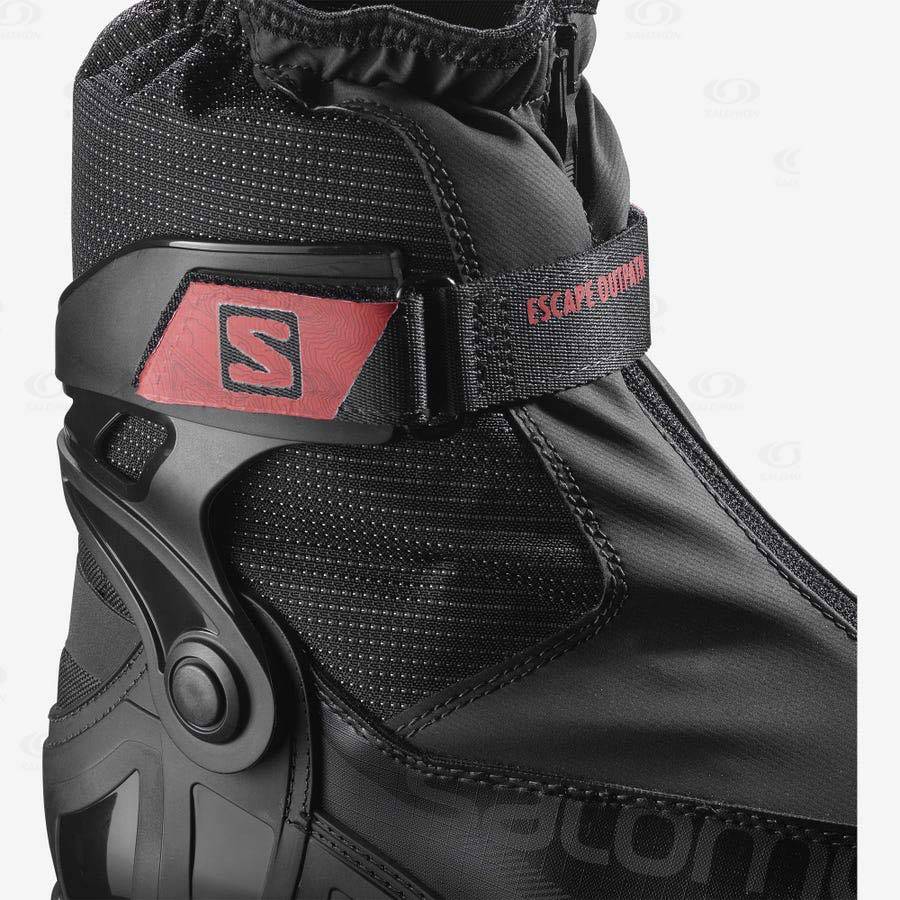 Black Women's Salomon ESCAPE OUTPATH PROLINK Ski Boots | USA-O1579