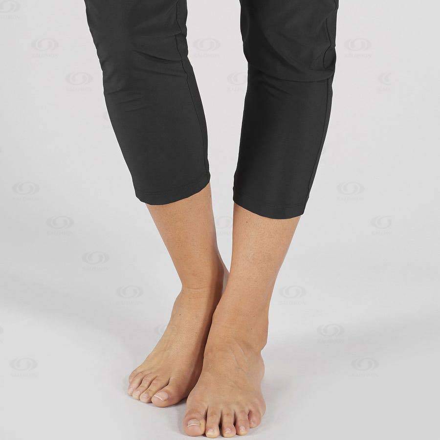 Black Women's Salomon ESSENTIAL LIGHT Pants | USA-O2139