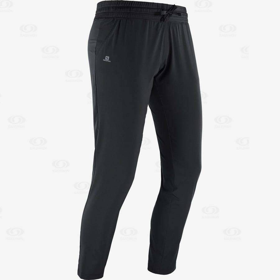 Black Women's Salomon ESSENTIAL LIGHT Pants | USA-O2139