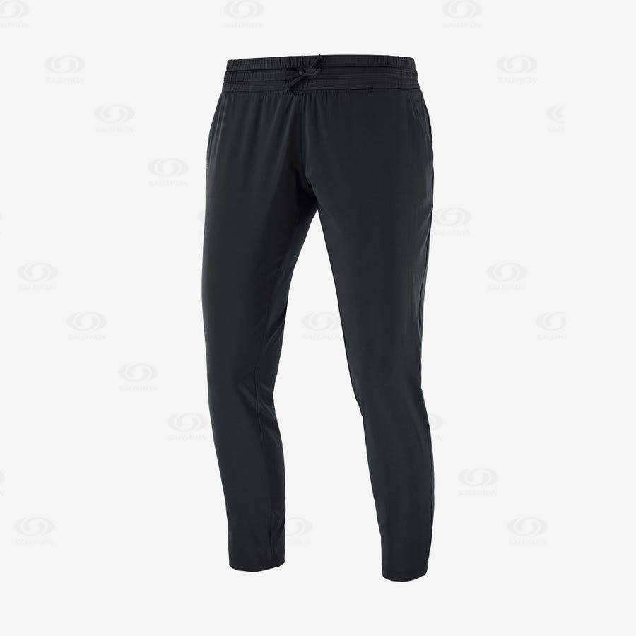 Black Women\'s Salomon ESSENTIAL LIGHT Pants | USA-O2139