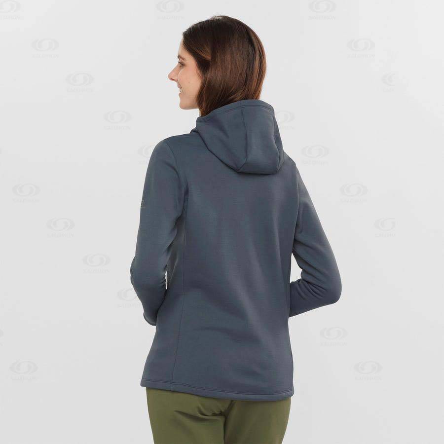 Black Women's Salomon ESSENTIAL XWARM Hoodie | USA-O1784