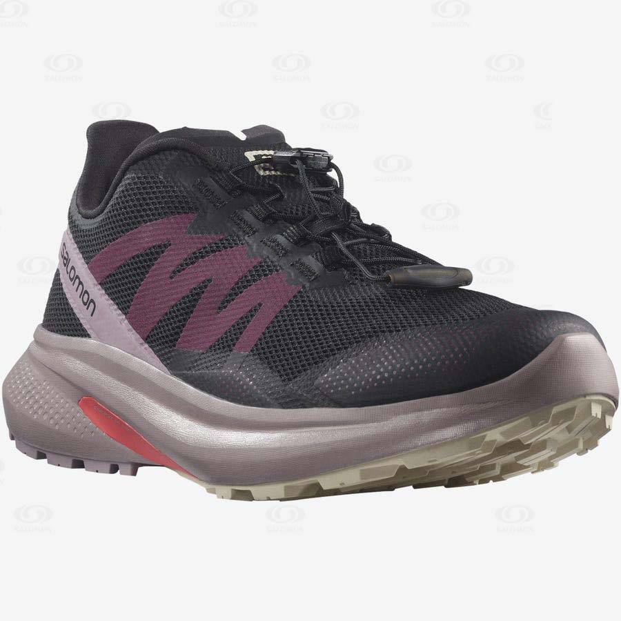 Black Women's Salomon HYPULSE Trail Running Shoes | USA-S2360