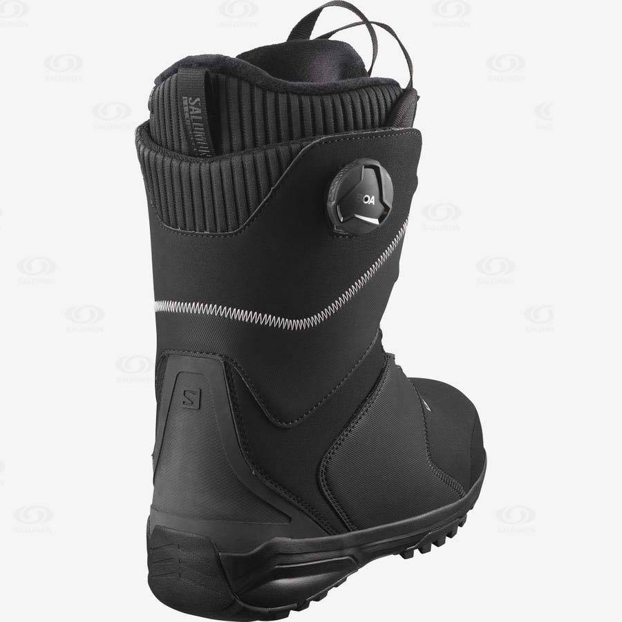 Black Women's Salomon KIANA DUAL BOA Ski Boots | USA-L2208