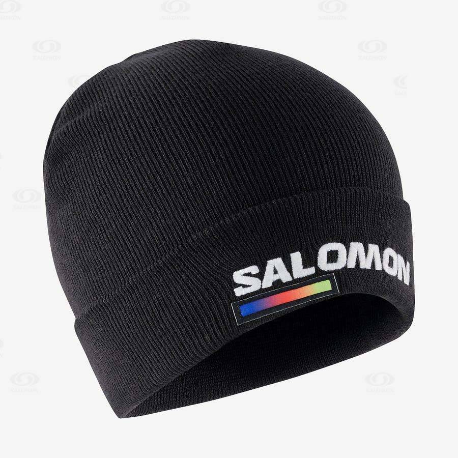 Black Women\'s Salomon OUTLIFE LOGO Hats | USA-M1237