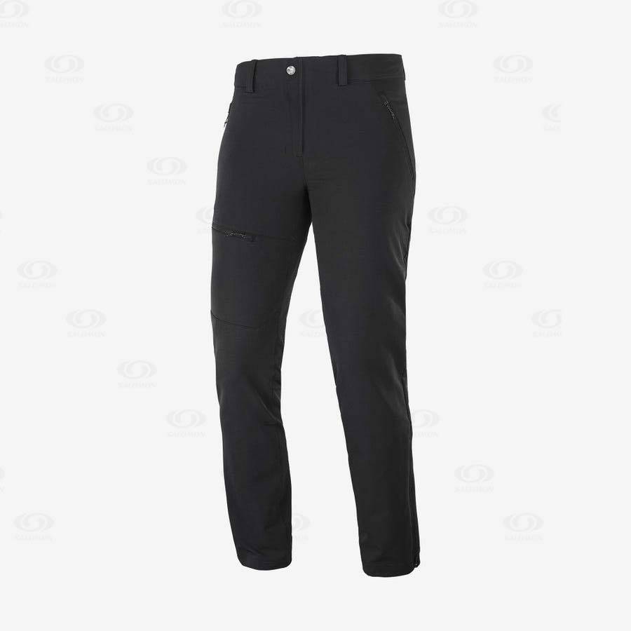 Black Women\'s Salomon OUTPEAK WARM Pants | USA-S2129