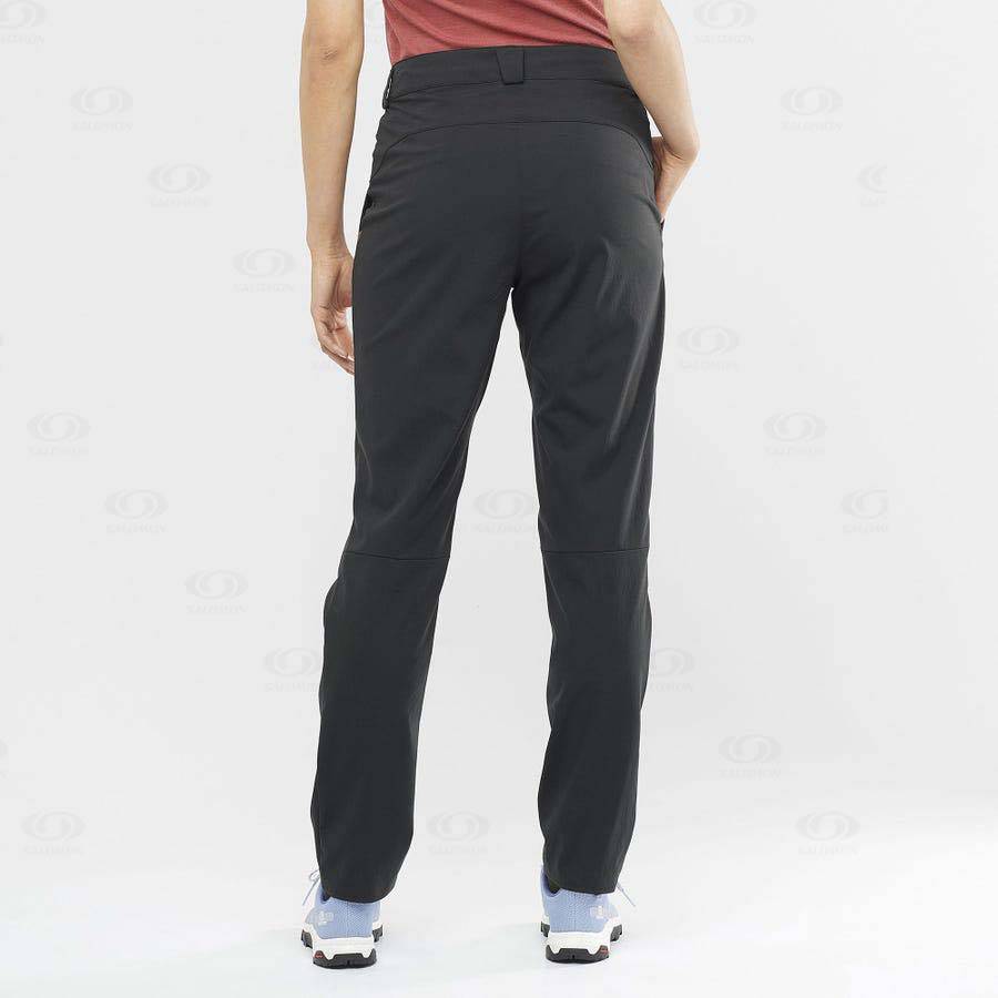 Black Women's Salomon OUTRACK Pants | USA-L2397