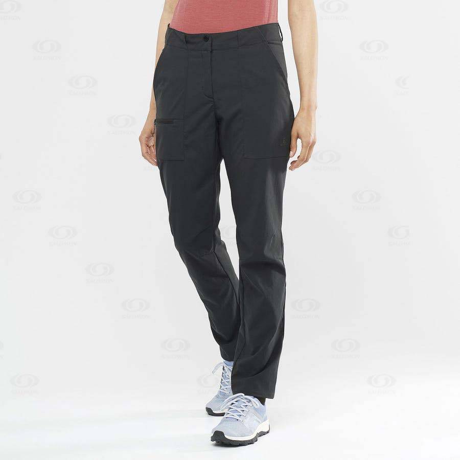 Black Women's Salomon OUTRACK Pants | USA-L2397