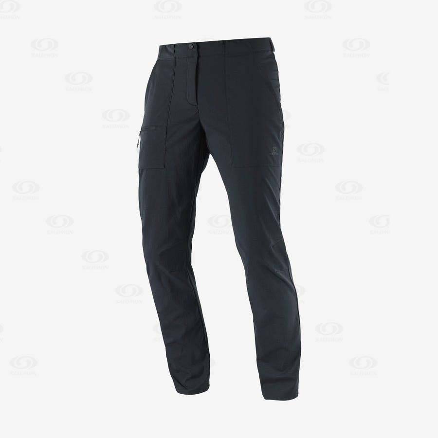 Black Women\'s Salomon OUTRACK Pants | USA-L2397