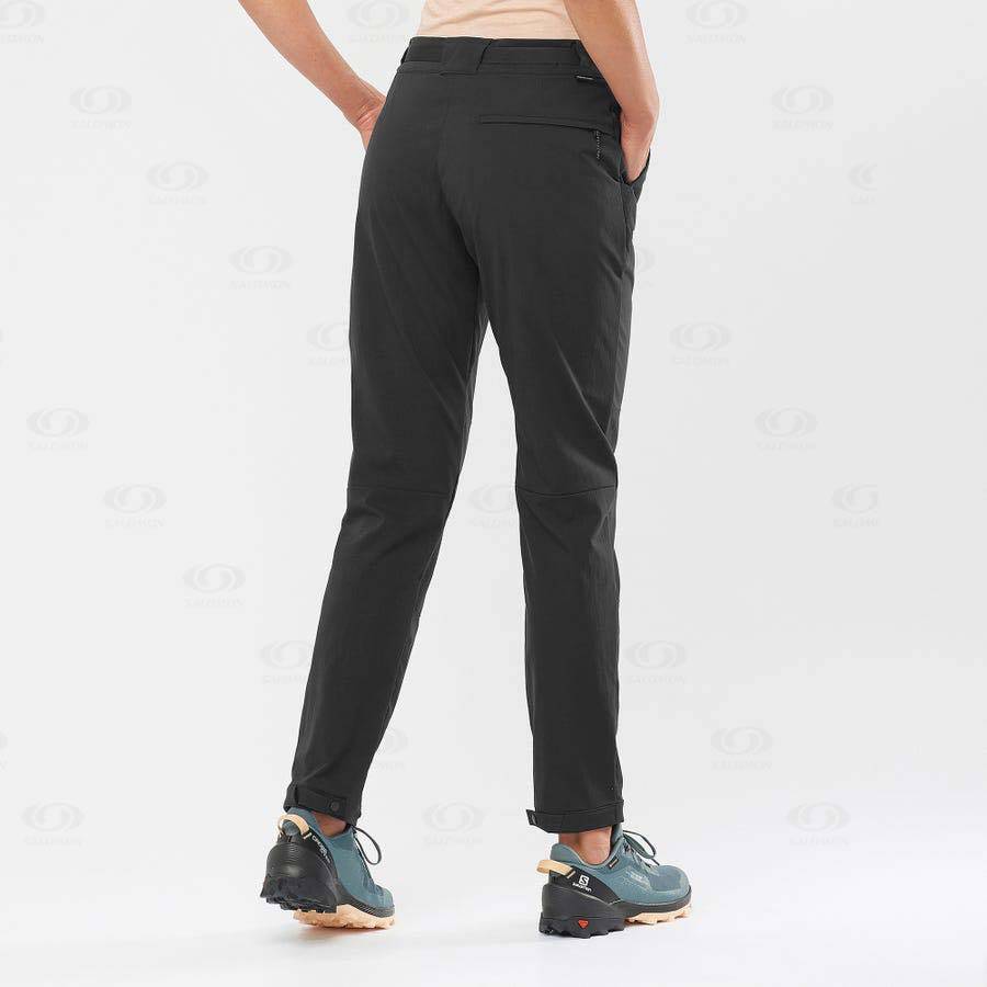 Black Women's Salomon OUTRACK Pants | USA-N1085