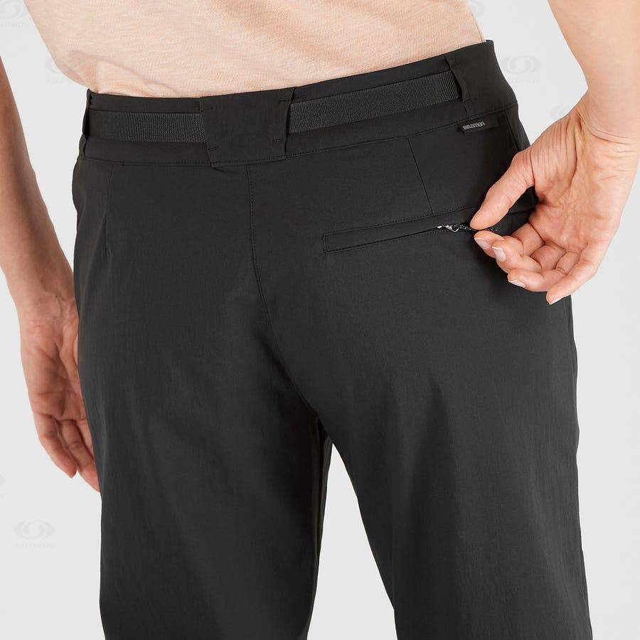 Black Women's Salomon OUTRACK Pants | USA-N1085