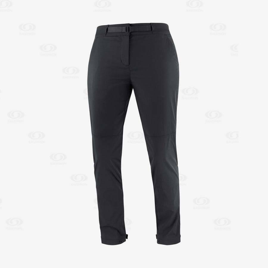 Black Women\'s Salomon OUTRACK Pants | USA-N1085