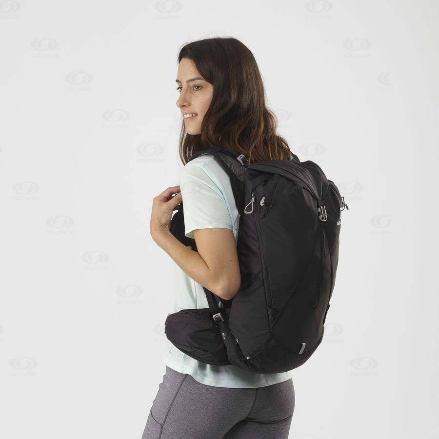 Black Women's Salomon OUT DAY 20+4 Backpacks | USA-O1159