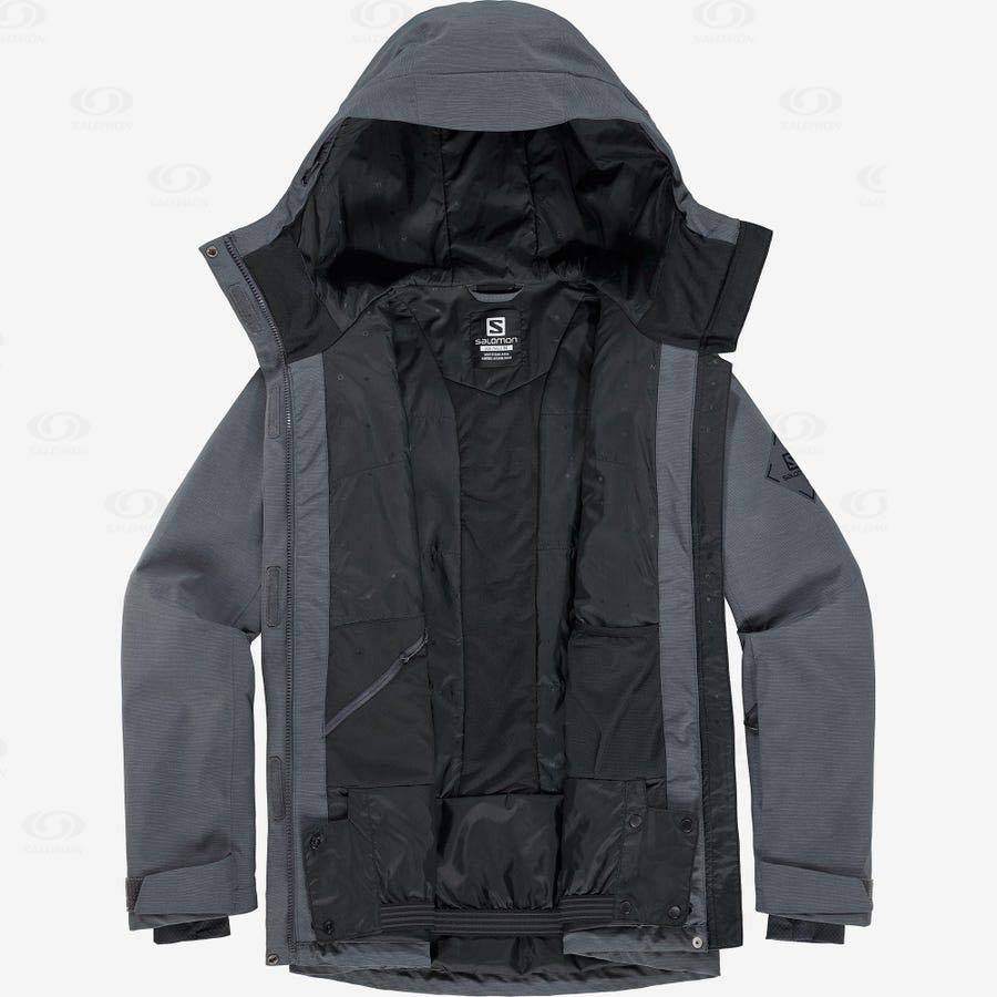 Black Women's Salomon PROOF LIGHT Ski Jackets | USA-S2374