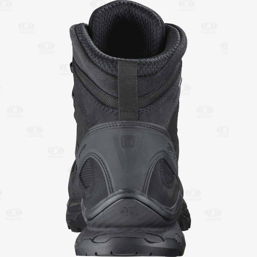 Black Women's Salomon QUEST 4D GORE-TEX FORCES 2 EN Waterproof Boots | USA-N1421