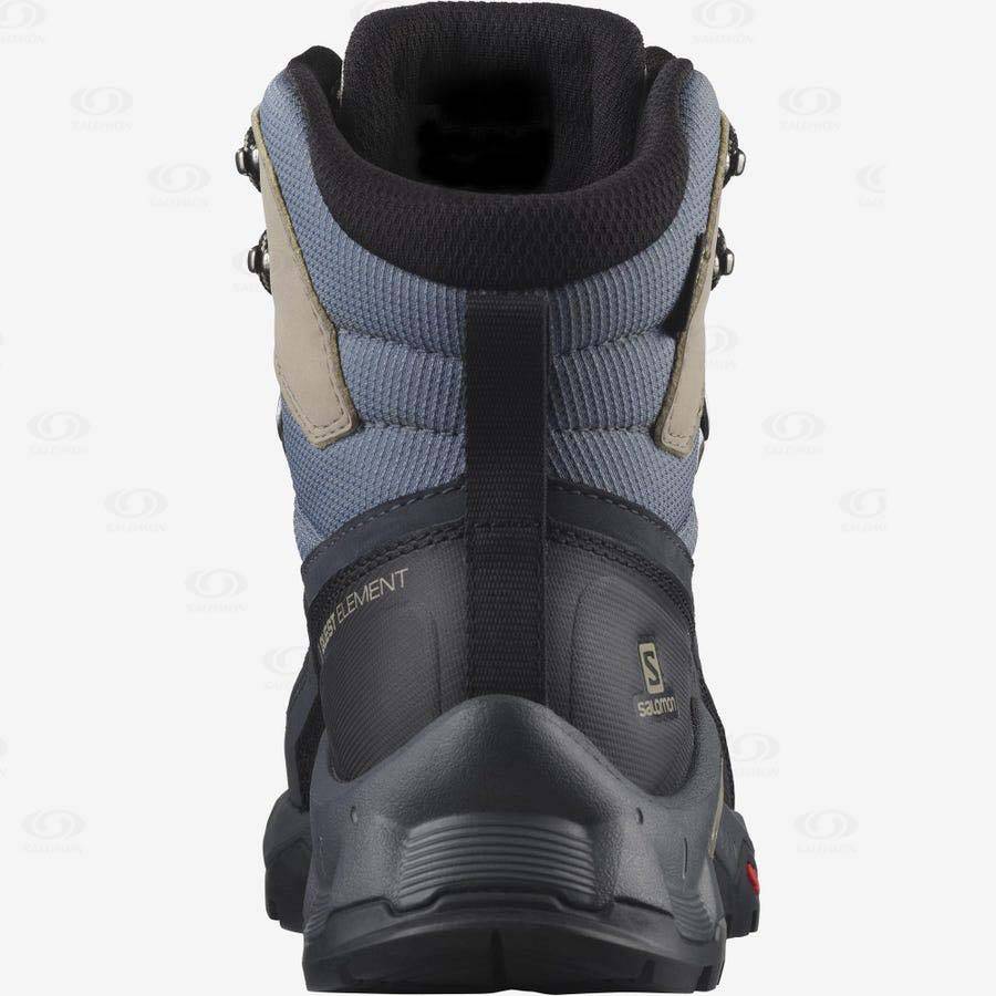 Black Women's Salomon QUEST ELEMENT GORE-TEX Hiking Boots | USA-S2325