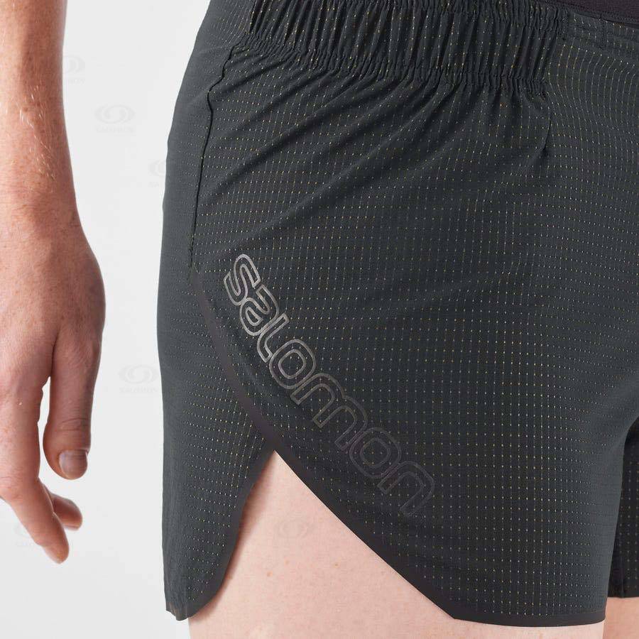 Black Women's Salomon SENSE AERO 3'' Shorts | USA-M1111