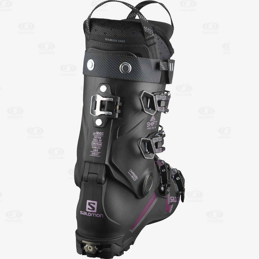 Black Women's Salomon SHIFT PRO 90 AT Ski Boots | USA-wA1325