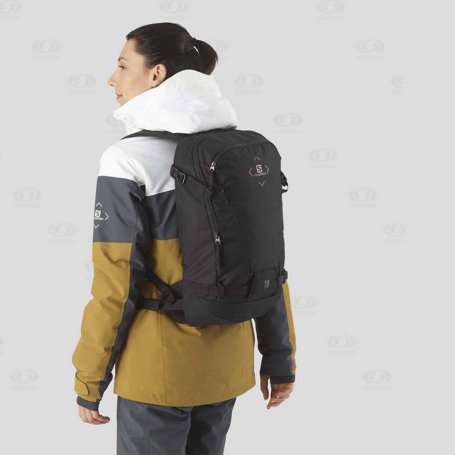 Black Women's Salomon SIDE 18 Backpacks | USA-W2110