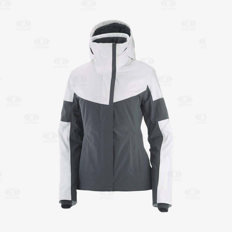 Black Women\'s Salomon SPEED Insulated Jackets | USA-N2443