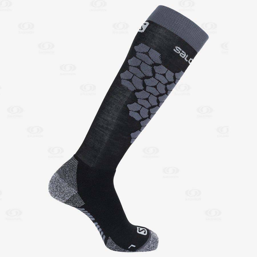 Black Women's Salomon S/ACCESS 2-PACK Socks | USA-M2574