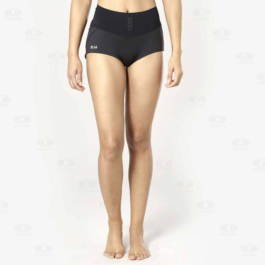 Black Women's Salomon S/LAB SENSE BRIEF Shorts | USA-A1087