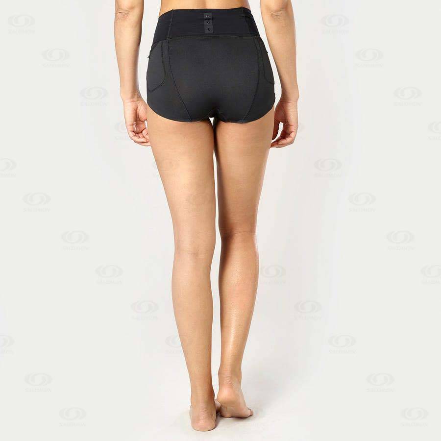 Black Women's Salomon S/LAB SENSE BRIEF Shorts | USA-A1087