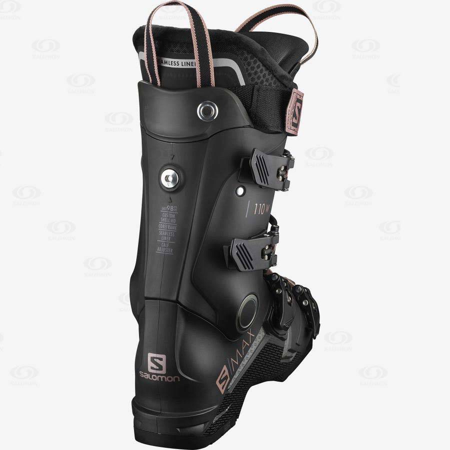 Black Women's Salomon S/MAX 110 Ski Boots | USA-O1313