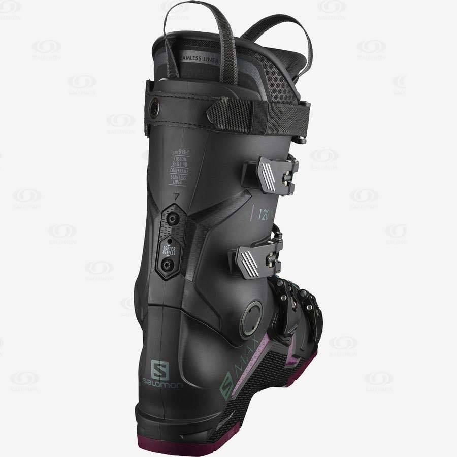 Black Women's Salomon S/MAX 120 Ski Boots | USA-O1131