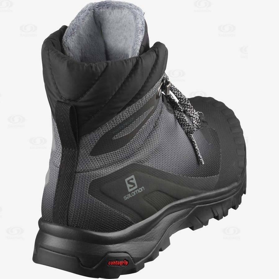 Black Women's Salomon VAYA BLAZE THINSULATE™ CLIMASALOMON™ WATERPROOF Hiking Boots | USA-L1767