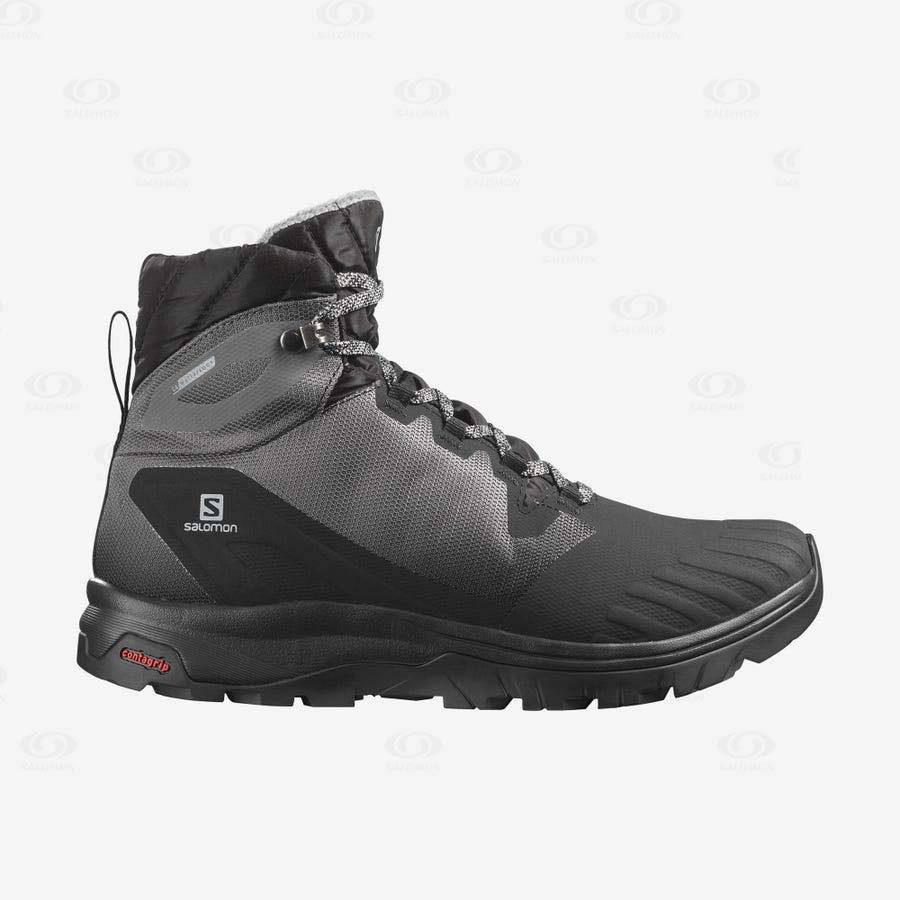 Black Women\'s Salomon VAYA BLAZE THINSULATE™ CLIMASALOMON™ WATERPROOF Hiking Boots | USA-L1767