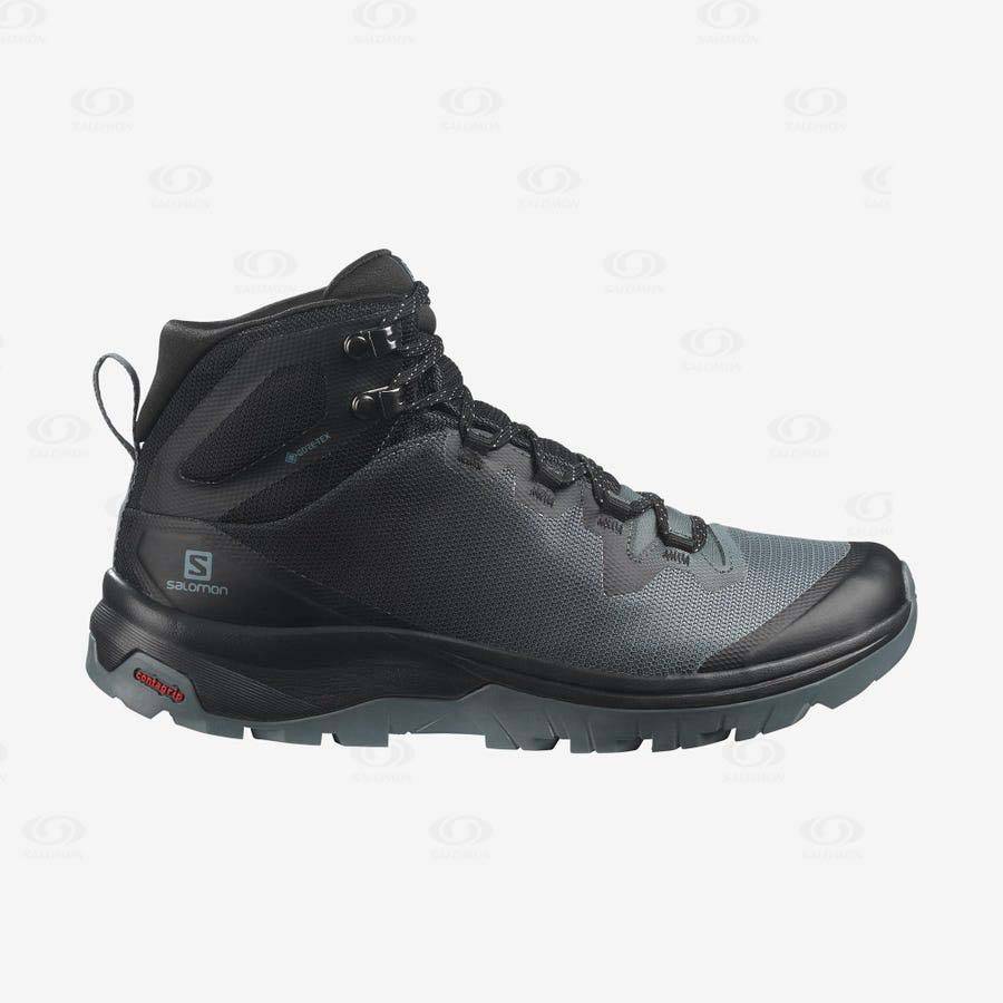 Black Women\'s Salomon VAYA MID GORE-TEX Waterproof Shoes | USA-L2418