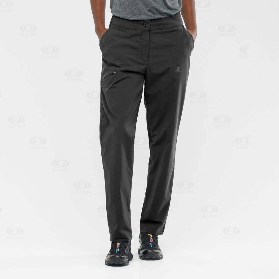 Black Women's Salomon WAYFARER CITY Pants | USA-S1177