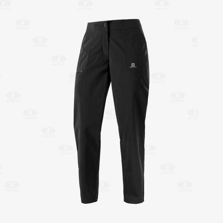 Black Women\'s Salomon WAYFARER CITY Pants | USA-S1177