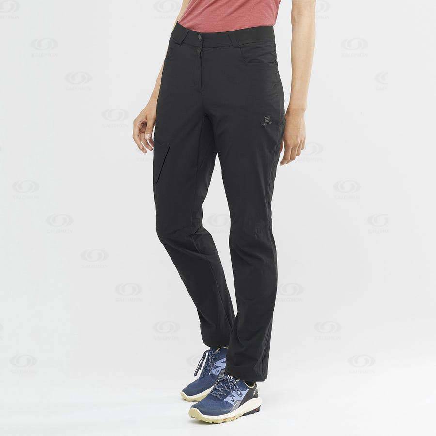 Black Women's Salomon WAYFARER Pants | USA-L1662