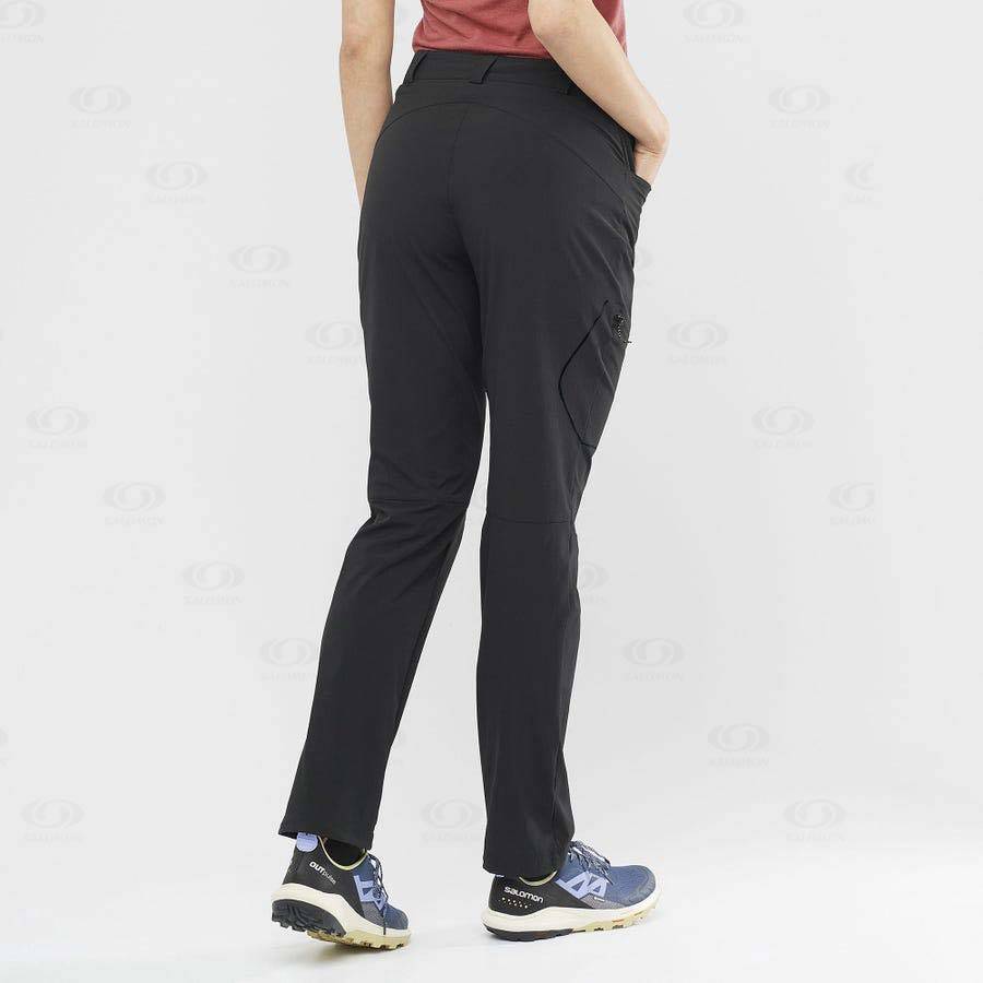 Black Women's Salomon WAYFARER Pants | USA-L1662