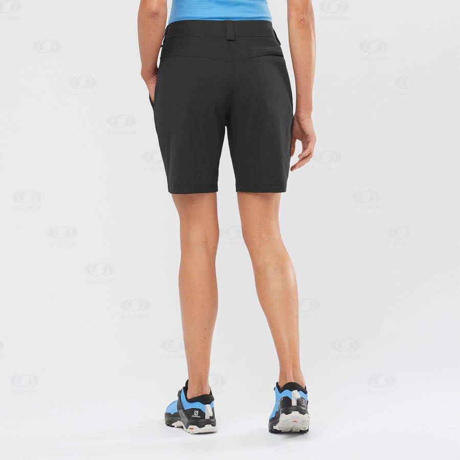 Black Women's Salomon WAYFARER Shorts | USA-L1676