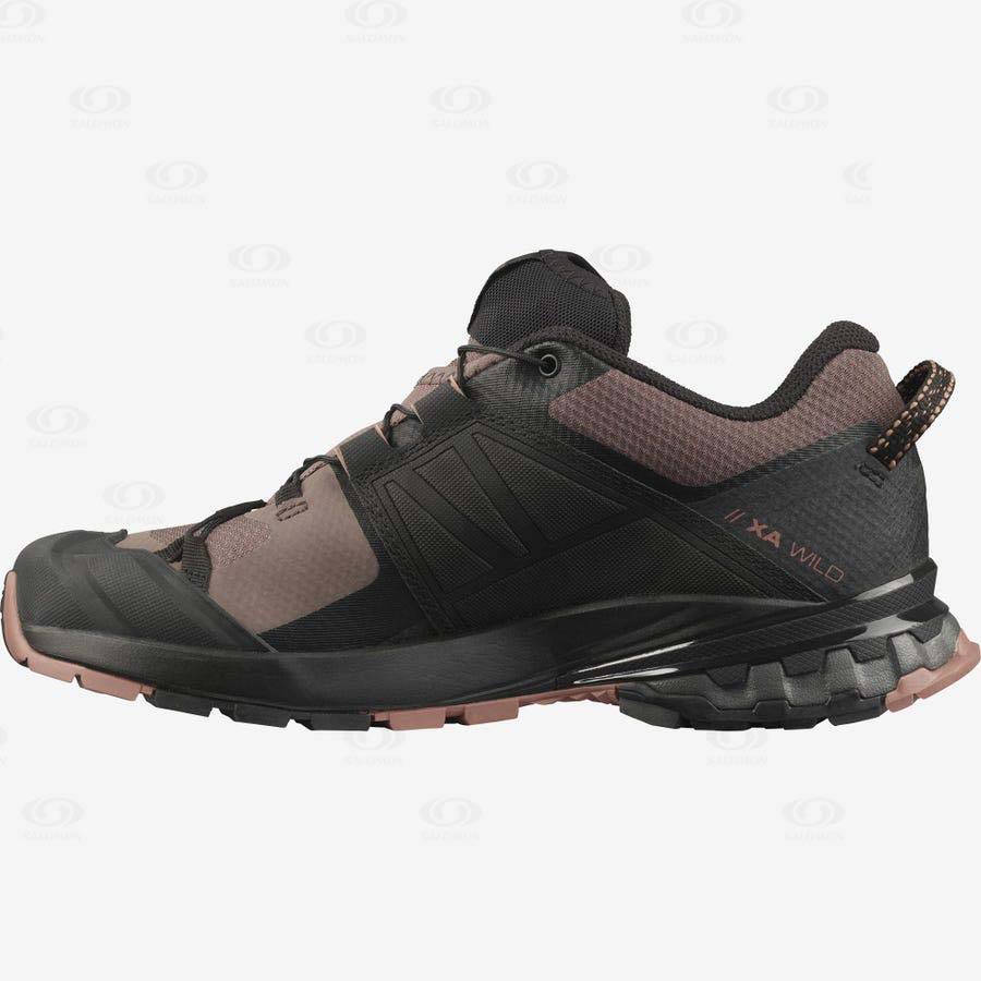 Black Women's Salomon XA WILD Trail Running Shoes | USA-A1269