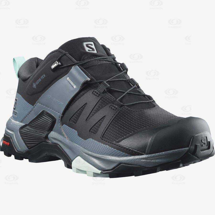 Black Women's Salomon X ULTRA 4 GORE-TEX Hiking Shoes | USA-A2207