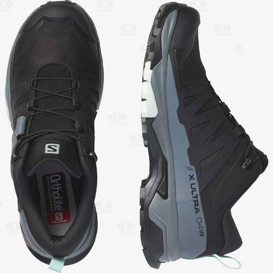 Black Women's Salomon X ULTRA 4 GORE-TEX Hiking Shoes | USA-A2207