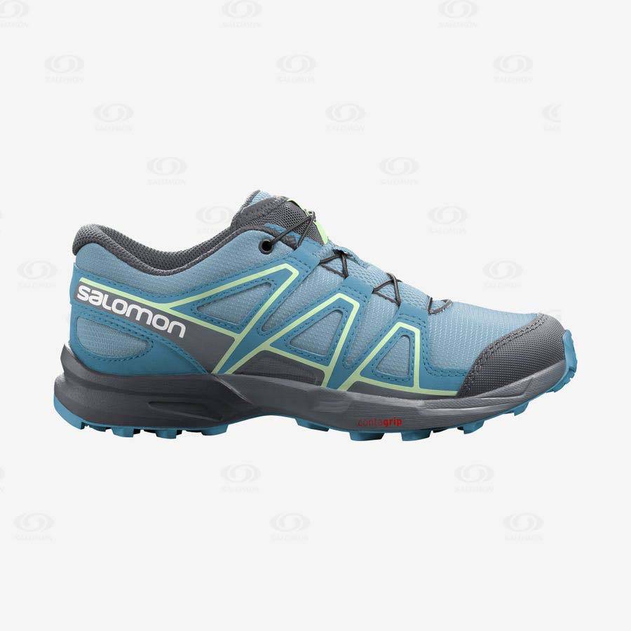 Blue Kids' Salomon SPEEDCROSS Trail Running Shoes | USA-W1090