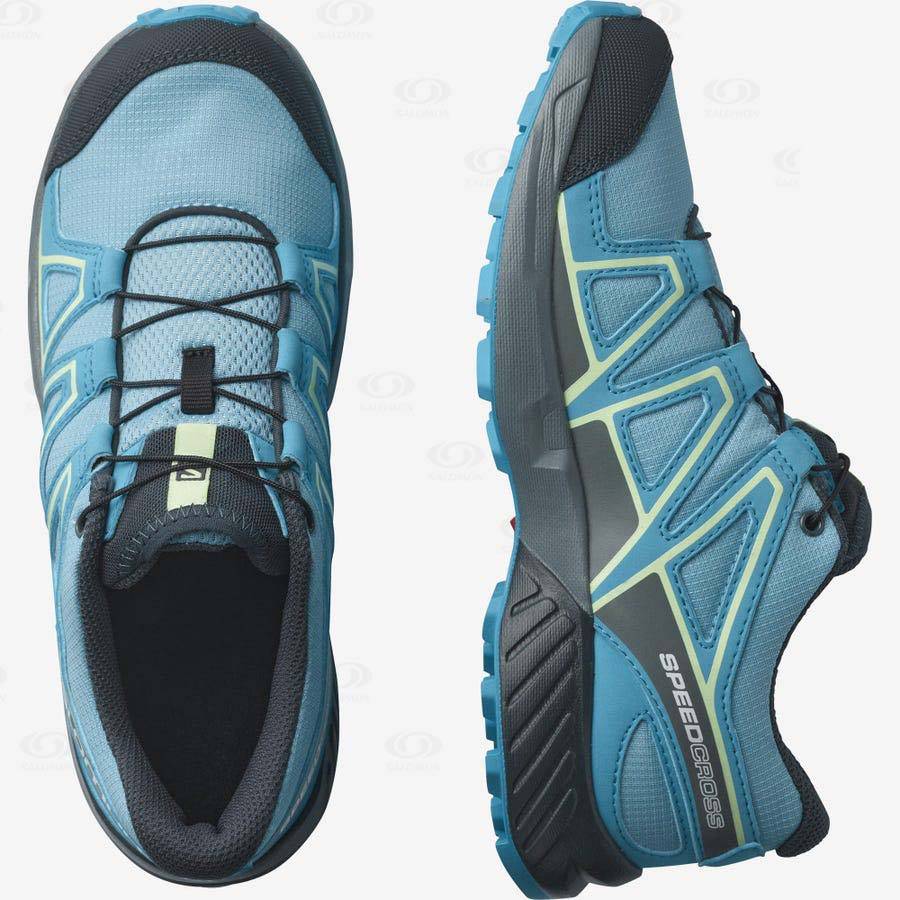 Blue Kids' Salomon SPEEDCROSS Trail Running Shoes | USA-W1090