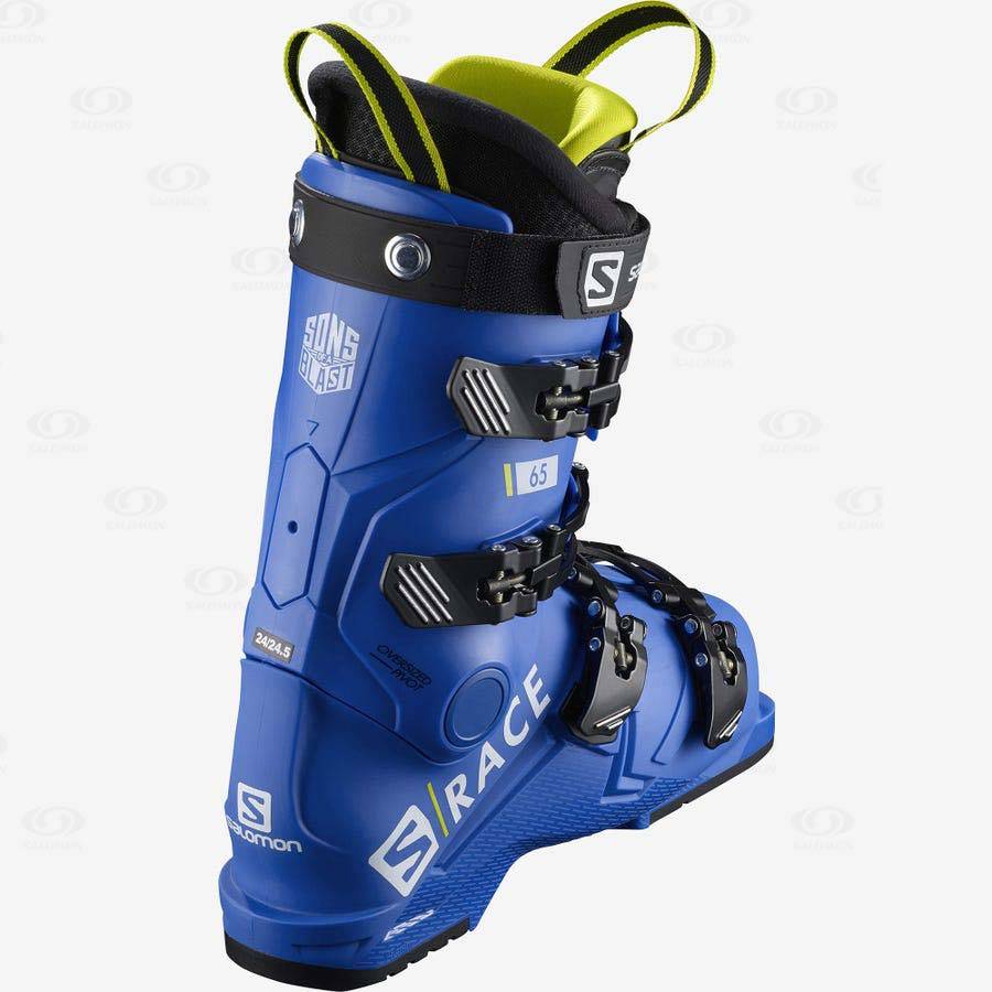 Blue Kids' Salomon S/RACE 65 Ski Boots | USA-W2890