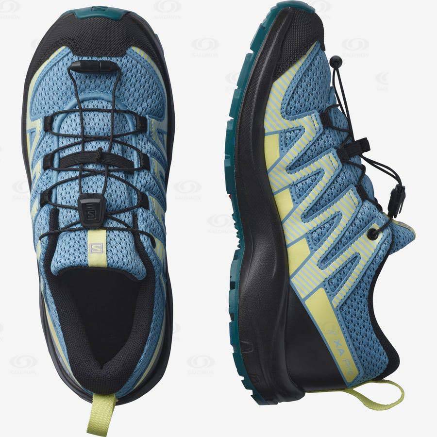 Blue Kids' Salomon XA PRO V8 Trail Running Shoes | USA-N1036