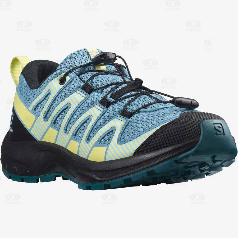 Blue Kids' Salomon XA PRO V8 Trail Running Shoes | USA-N1036