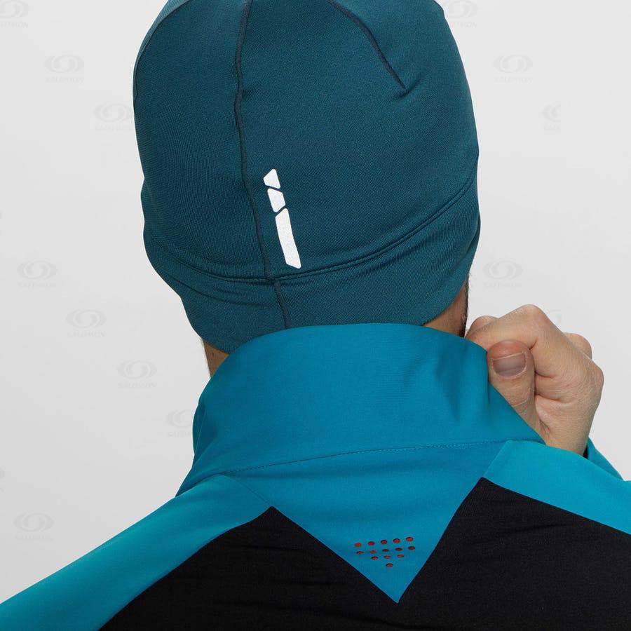 Blue Men's Salomon ACTIVE Hats | USA-S2367