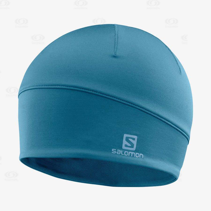 Blue Men\'s Salomon ACTIVE Hats | USA-S2367