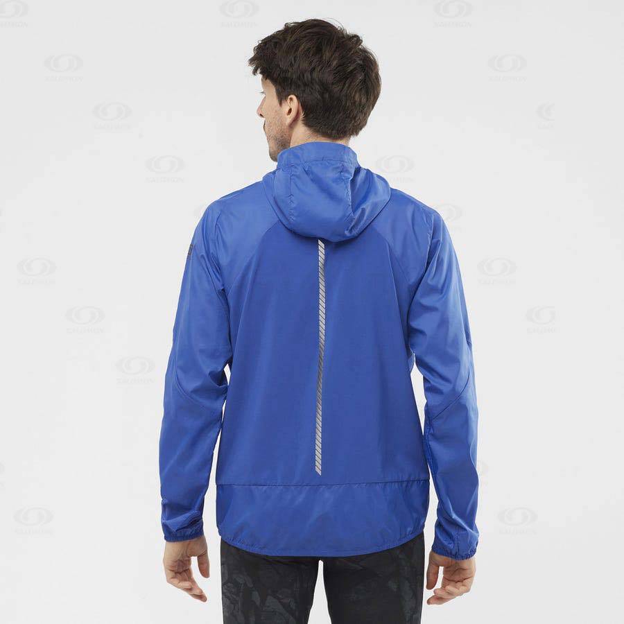 Blue Men's Salomon BONATTI CROSS WIND Windbreaker | USA-wO1488