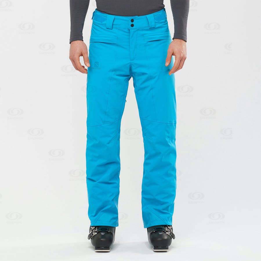 Blue Men's Salomon BRILLIANT Ski Pants | USA-M2231