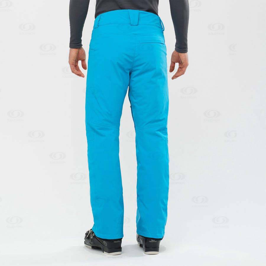 Blue Men's Salomon BRILLIANT Ski Pants | USA-M2231