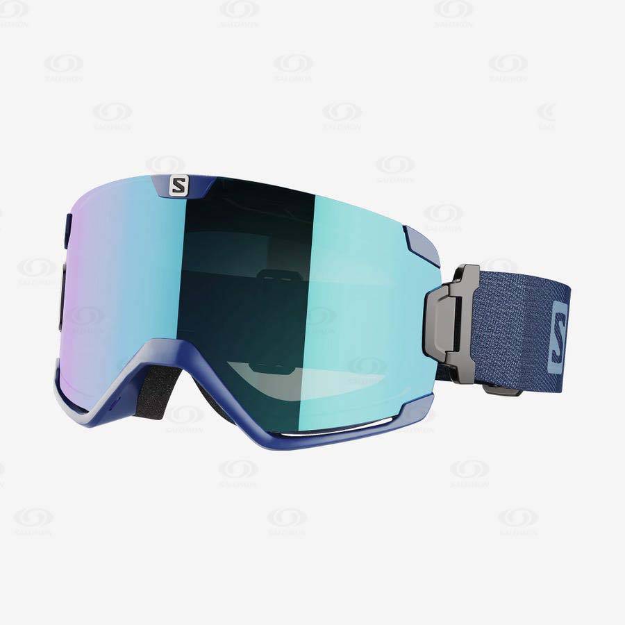 Blue Men\'s Salomon COSMIC MULTILAYER Goggles | USA-O1796